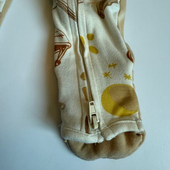 Goumi Zipper Footie Bamboo Organic Cotton Canyon Western Sleeper 12-18 months - Picture 4 of 14